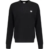 Calvin Klein Herren Pullover & Cardigans Ls Ez Cotton Waffle Crewnk Swtr 9 - Zwart - Größe XXL