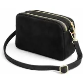 Collezione alessandro Umhängetasche "Romano" aus Wildleder, Made in Italy