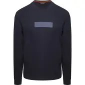 Napapijri Longsleeve S-Box Logo NP0A8BC5 Dunkelblau Regular Fit