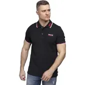 Lonsdale Lion Kurzarm-poloshirt Schwarz 5XL Mann Schwarz 5XL