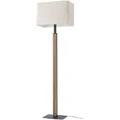 Quitani Stehlampe Lisene , dimmbar, Holz hell, für Wohn- / Esszimmer, Metall, Design, Stehlampe