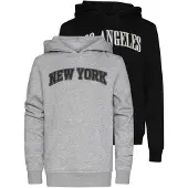 Urban Classics Kapuzensweatshirt "Hoody 2 Pack - langarm - Los Angeles & New York", 1 Stk.