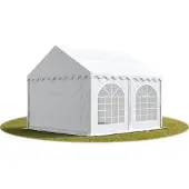 TOOLPORT Hochwertiges Zelt Partyzelt Festzelt 3x4 m PVC weiß wasserdicht