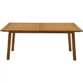 Miliboo - Ausziehbarer Gartentisch mit integrierter Verlängerung aus Massivholz B180-240 cm MAYEL