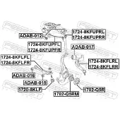 FEBEST 1724-8KFLFL Querlenker Vorne Links Vor der Achse für AUDI A4 Avant (8K5, B8)