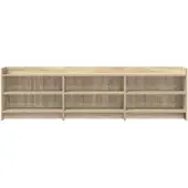 vidaXL TV-Schränk 168 x 33 x 47 cm Sonoma-Eiche Holzwerkstoff