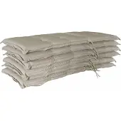 Grasekamp 6 Stück Auflagen Sand zu Sessel Klappsessel Gartensessel