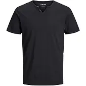 Jack & Jones T-Shirt "SPLIT NECK TEE" mit V-Ausschnitt