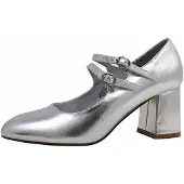 Post Xchange Metallic Pumps Silber in Gr. 37