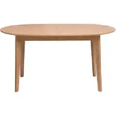 Miliboo - Ovaler, ausziehbarer Esstisch aus hellem Eichenholz L150-200 cm ANSEL