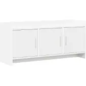 vidaXL TV-Schränk 102 x 33 x 47 cm Weiß Holzwerkstoff