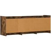 vidaXL TV-Schränk 130 x 33 x 47 cm Geräucherte Eiche Holzwerkstoff