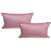Jack 2er Set Teddy Flausch Kissen 30x50cm in Antik Rosa | Gr.: 50x30-cm