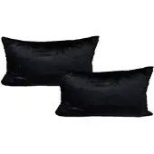 Jack 2er Set Teddy Flausch Kissen 30x50 in Schwarz | Gr.: 45x45 cm