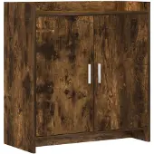 vidaXL Sideboard Geräucherte Eiche 72 x 36 x 80 cm Holzwerkstoff
