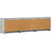 vidaXL TV-Schränk 168 x 33 x 47 cm Betongrau Holzwerkstoff