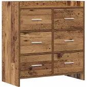 vidaXL Sideboard Altholz 75 x 33 x 80 cm Holzwerkstoff