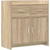 vidaXL Sideboard Sonoma-Eiche 75 x 36 x 80 cm Holzwerkstoff