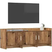 vidaXL TV-Schränk 130 x 33 x 47 cm Altholz Holzwerkstoff