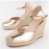 Montevita Espadrille Mit Keilabsatz Balenci4 Gold