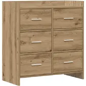 vidaXL Sideboard Artisan-Eiche 75 x 33 x 80 cm Holzwerkstoff