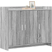 vidaXL Sideboard Grau Sonoma 98,5 x 33 x 80 cm Holzwerkstoff