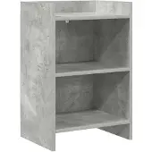 vidaXL Nachttische Betongrau 40 x 30 x 60 cm Holzwerkstoff 8011001