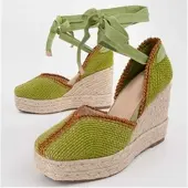 Montevita Wedge Sparto Balenci12 Grün