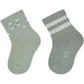 Sterntaler ABS Socken 2er-Pack Geo in hellgrün | Gr.: 18