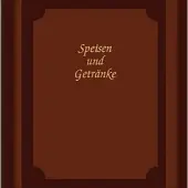 ADINA Speisekarte Menümappe A4 dunkelbraun / braun