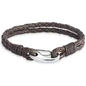 Rafaela Donata Leder-Armband Echtleder in braun | Gr.: 19 cm