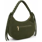 Collezione alessandro Schultertasche Siena aus italienischem Wildleder von