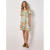 Apricot Minikleid "Minikleid" Knopfleiste