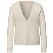Street One Cardigan mit V-Auschnitt und Rollkante