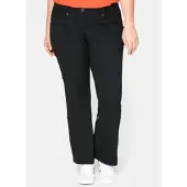 Sheego Cargohose in schwarz | Gr.: 27