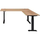 Innostyle Höhenverstellbarer Eckschreibtisch SONOS Old Artisan Eiche 185 x 177cm