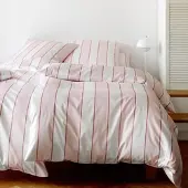 Elegante Mako-Satin Bettwäsche Levens himbeerrosa 140x220 cm + 70x90 cm - pink