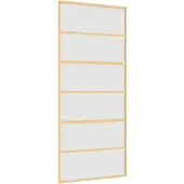 vidaXL Schiebetür Golden 90x205 cm Matt ESG-Glas und Aluminium