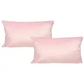 Jack 2er Set Teddy Flausch Kissenhülle Kissenbezug in Rosa | Gr.: 50x30-cm