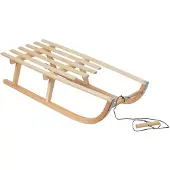 Greenblue Holzschlitten klassisch mit Schnur bis zu 100 kg GB153
