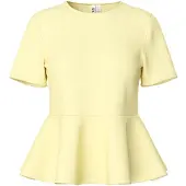 Pieces Pcalisa Peplum T-shirt | Gelb | M