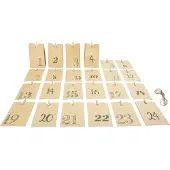 Small Foot Adventskalender „Papiertüten“, natur