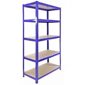 Monster Racking 4x Monster Racking T-Rax 90cm Lagerregal Blau mit Gummihammer