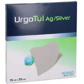 Urgo Urgotül Silver 15x20 cm Wundgaze 5 St