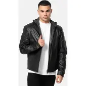 Tazzio Lederjacke "A800" - in Schwarz | Gr.: 3XL