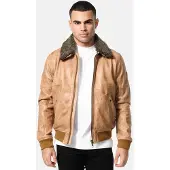 Tazzio Lederjacke "A801" - in Camel | Gr.: 3XL