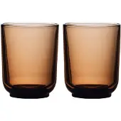 Fellow Set mit zwei Pirch Latte-Gläsern, 320 ml, Bernstein