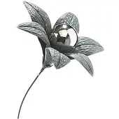 Kobolo Gartendekoration Grayflower124 in Silber | Gr.: onesize