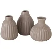 Boltze Vase Esko 3er-Set in grau | Gr.: onesize
