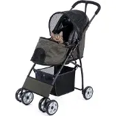 OEM Einfache graue Hundebuggy 48x87x104 cm Polyester